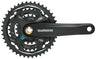 SHIMANO ALTUS FC-M311 7/8-SPEED RIVETED SQUARE TAPER CRANKSET BLACK /  / 42/32/22T