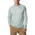 Columbia Men's Fork Stream Heather Long Sleeve Shirt Niagara Heather