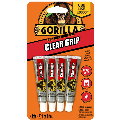 Gorilla Glue Clear Grip Adhesive Minis - 4 PACK CLEAR /  / 4PK