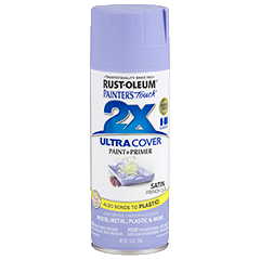 RUST-OLEUM 12 OZ Painter's Touch 2X Ultra Cover Satin Spray Paint - Satin French Lilac FRENCH_LILAC