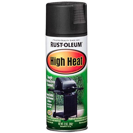 RUST-OLEUM 12 OZ Specialty High Heat Spray Paint - Bar-B-Que Black BLACK