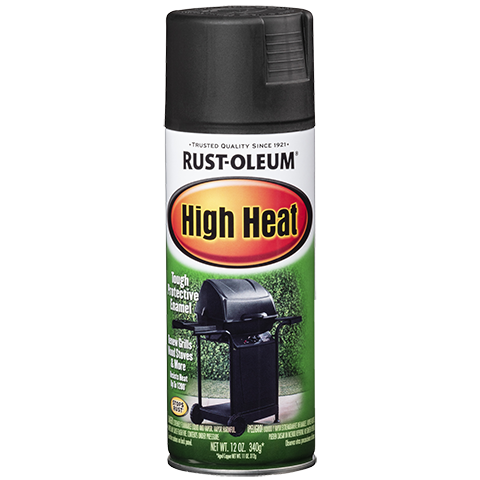RUST-OLEUM 12 OZ Specialty High Heat Spray Paint - Bar-B-Que Black BLACK