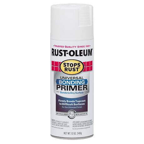 RUST-OLEUM 12 OZ Stops Rust Universal Bonding Primer - White PRIMER