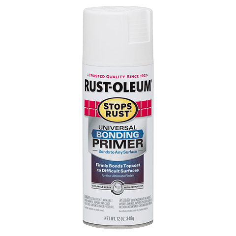 RUST-OLEUM 12 OZ Stops Rust Universal Bonding Primer - White PRIMER