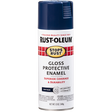 RUST-OLEUM 12 OZ Stops Rust Protective Enamel Spray Paint - Gloss Navy Blue NAVY_BLUE