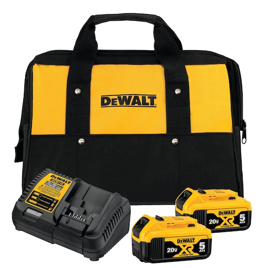 Dewalt 20V MAX 5.0Ah Starter Kit With 2 Batteries / 20V