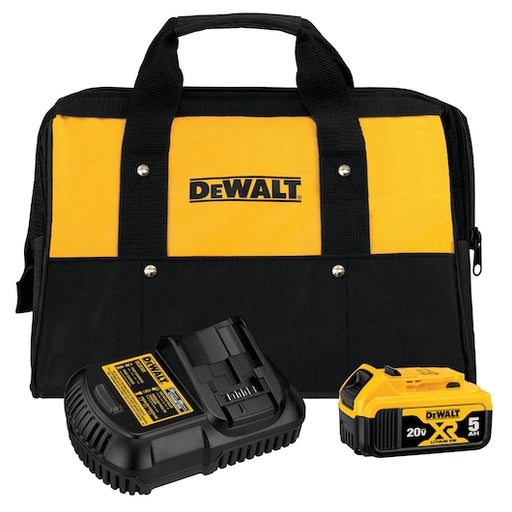 Dewalt 20V MAX 5.0Ah Battery Charger Kit with Bag 20V