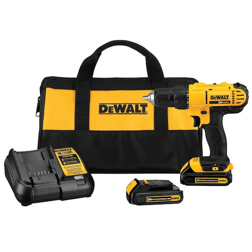 Dewalt 20V MAX Lithium Ion Compact Drill/Driver Kit / 1/2IN