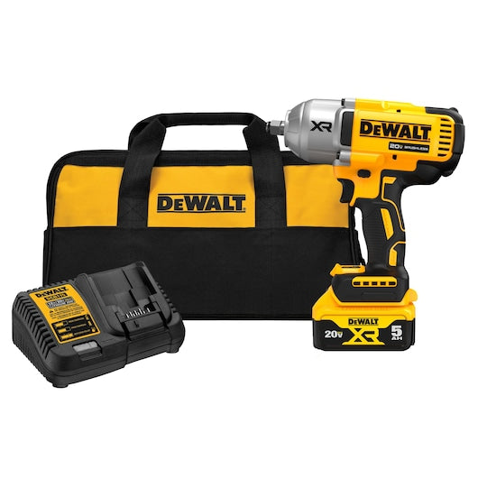 Dewalt 20V MAX XR 1/2 In. High Torque Impact Wrench with Hog Ring Anvil Kit