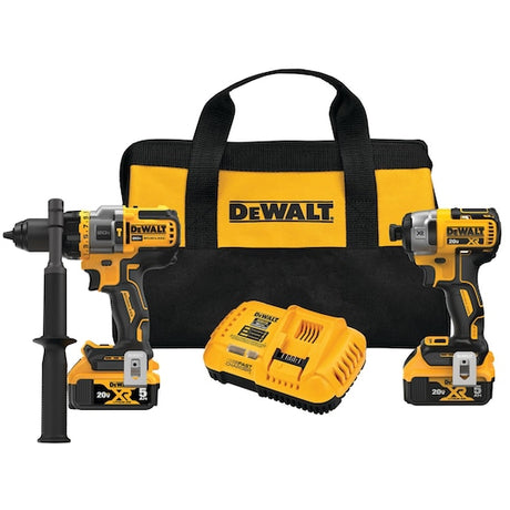 Dewalt 20V MAX Brushless Cordless 2-Tool Kit Including Hammer Drill/Driver with FLEXVOLT Advantage