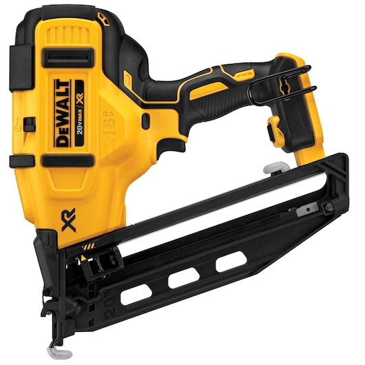 Dewalt 20V MAX XR 16 GA Cordless Angled Finish Nailer (Tool Only) / 16GA