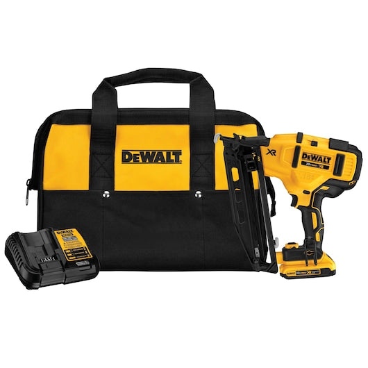 Dewalt 20V MAX XR 16 GA Angled Finish Nailer Kit