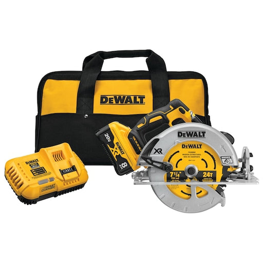 Dewalt 20V MAX XR Cordless Brushless 7-1/4 in Circular Saw With Power Detect Tool Technology Kit