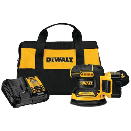 Dewalt 20V MAX XR Brushless 5 in. Cordless Variable Speed Random Orbital Sander Kit (5.0 Ah Battery)