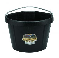 Miller Rubber Corner Bucket, Black, 5 gal