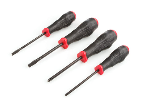 Tekton High-Torque Black Oxide Blade Screwdriver Set, 4-Piece (#1-#2, 3/16-1/4 in.) 4PC