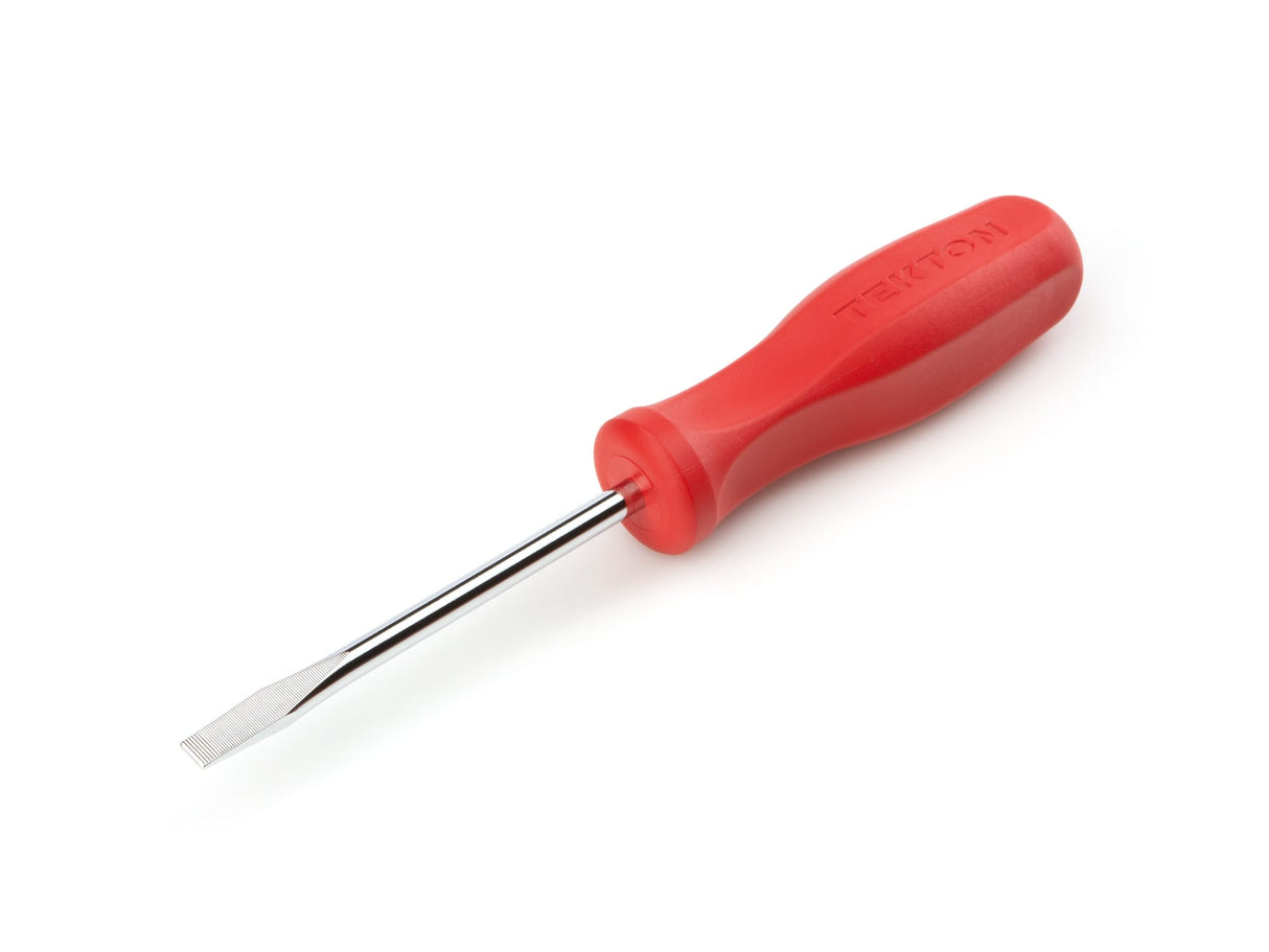 Tekton 1/4 Inch Slotted Hard-Handle Screwdriver / 1/2_DR