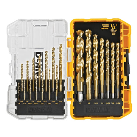 Dewalt 21PC Titanium Nitride Coated Speed Tip Drill Bit Set