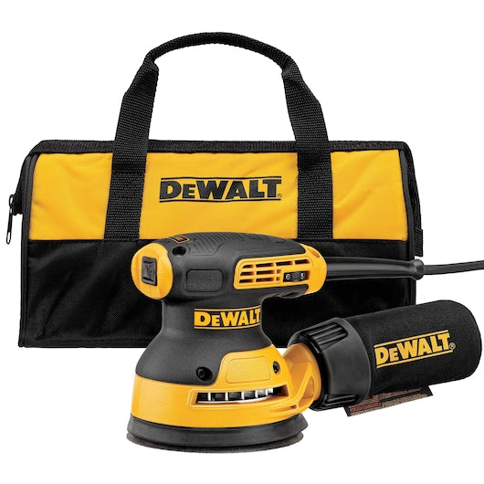 Dewalt 5 IN. Variable Speed Random Orbit Sander Kit - Hook and Loop Pad / VS