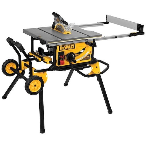 Dewalt 10 IN. Jobsite Table Saw w/ 32-1/2 IN. Rip Capacity and Rolling Stand