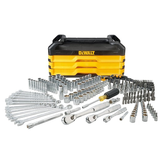 Dewalt Mechanics Tool Set with ToughSystem Tool Box - 227 PIECE