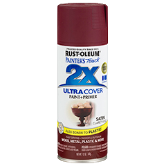 RUST-OLEUM 12 OZ Painter's Touch 2X Ultra Cover Satin Spray Paint - Satin Claret Wine CLARET_WINE