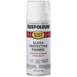 RUST-OLEUM 12 OZ Stops Rust Protective Enamel Spray Paint - Gloss White WHITE