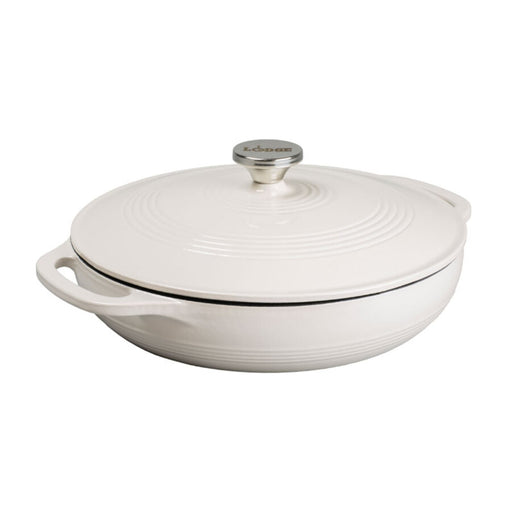LODGE MANUFACTURING ENAMEL COVERED CASSEROLE OYSTER