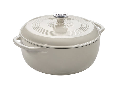 LODGE MANUFACTURING ENAMEL DUTCH OVEN OYSTER OYSTER