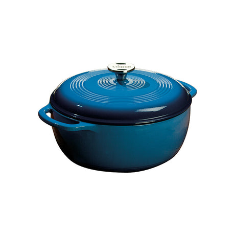 LODGE MANUFACTURING ENAMEL DUTCH OVEN BLUE