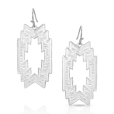 Montana Silversmiths Thunderstorm Geometric Earrings