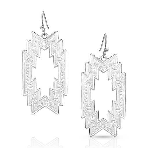 Montana Silversmiths Thunderstorm Geometric Earrings