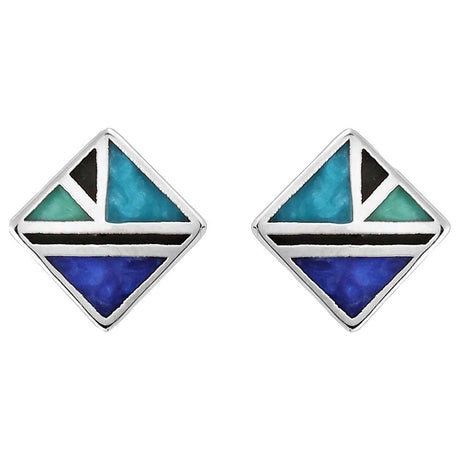 Montana Silversmiths American Legends Geometric Diamond Earrings