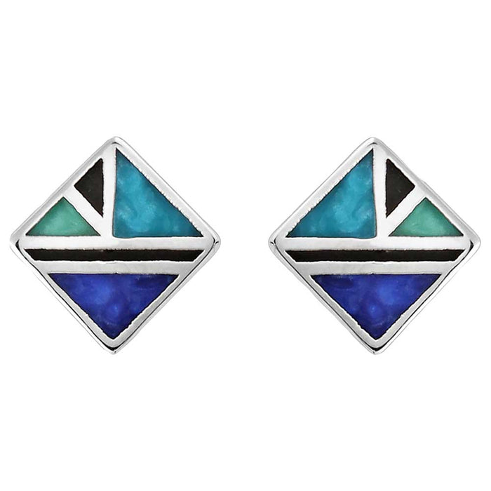 Montana Silversmiths American Legends Geometric Diamond Earrings