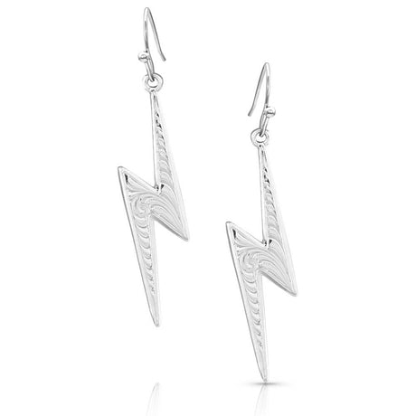 Montana Silversmiths Lightning Strike Silver Artistry Earrings