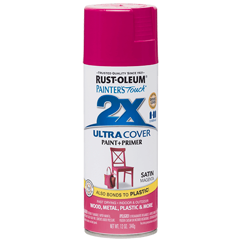 RUST-OLEUM 12 OZ Painter's Touch 2X Ultra Cover Satin Spray Paint - Satin Magenta MAGENTA /  / SATIN