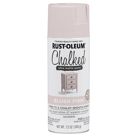 RUST-OLEUM 12 OZ Chalked Paint Ultra Matte Spray Paint - Blush Pink BUS_PINK