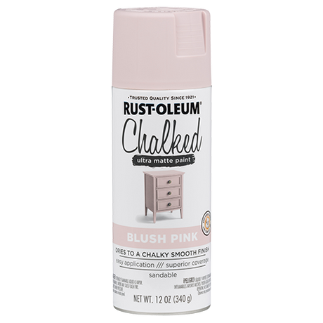 RUST-OLEUM 12 OZ Chalked Paint Ultra Matte Spray Paint - Blush Pink BUS_PINK