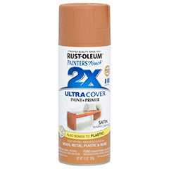 RUST-OLEUM 12 OZ Painter's Touch 2X Ultra Cover Satin Spray Paint - Satin Warm Caramel WARM_CARAMEL /  / SATIN