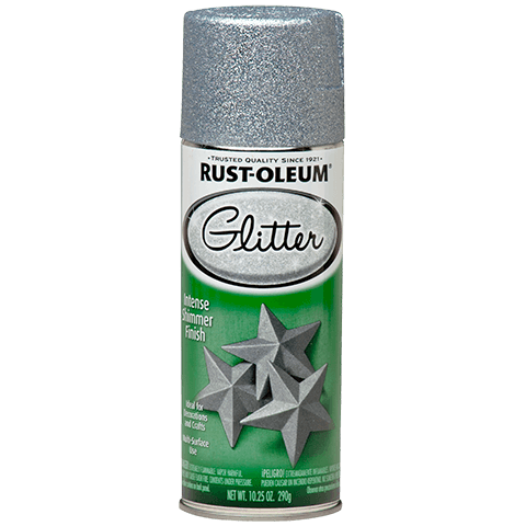 RUST-OLEUM 10.25 OZ Specialty Glitter Spray Paint - Silver Glitter SILVER_GLITTER