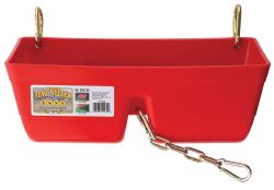 Miller MFG 16 Inch Fence Feeder With Clips RED