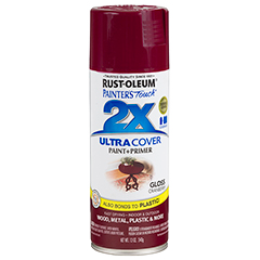 RUST-OLEUM 12 OZ Painter's Touch 2X Ultra Cover Gloss Spray Paint - Gloss Cranberry CRNBRY