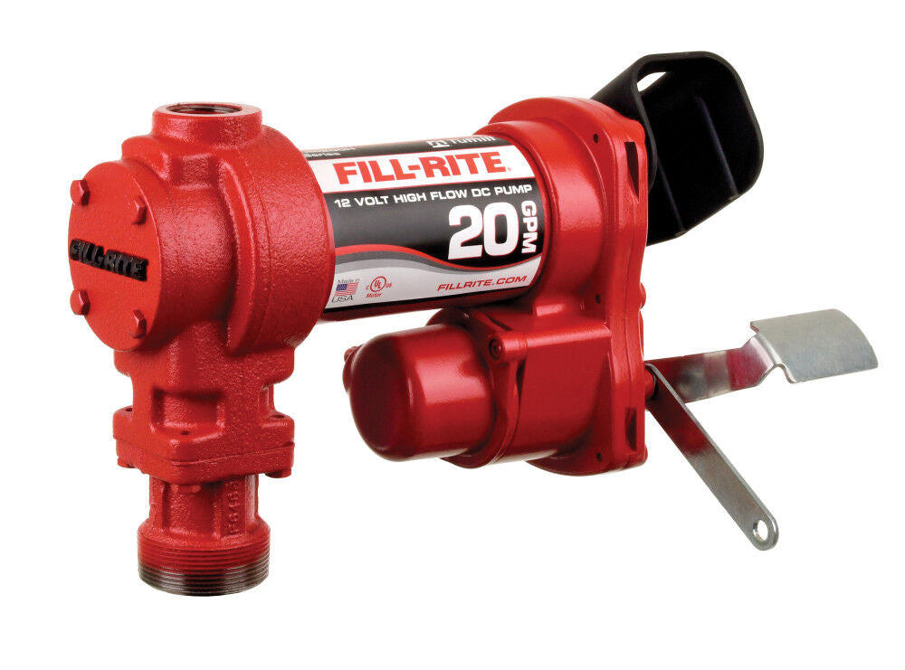 Fill-rite 20 Gpm 12v Dc High Flow Pump 5' Ground Wire No Accessories