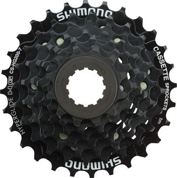 SHIMANO TOURNEY CS-HG200 CASSETTE - 7 SPEED, 12-28T, BLACK / 12TO28T