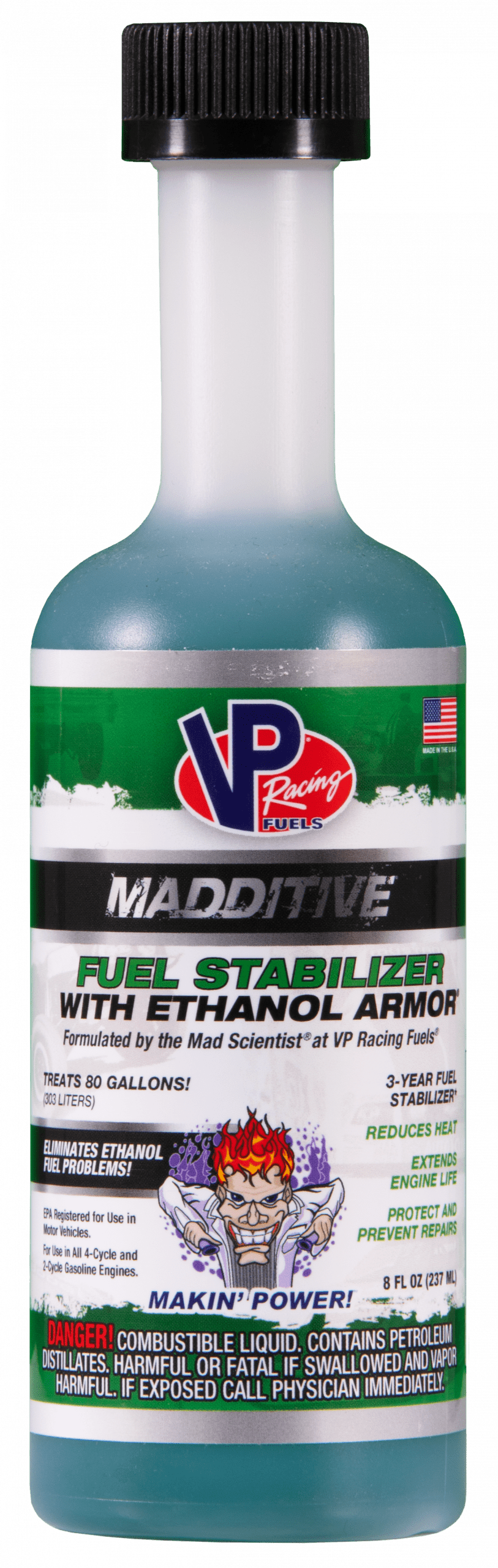 Vp Racing Madditive Fuel Stabilizer With Ethanol Armor (2 & 4-cycle Engines) - 8 Oz