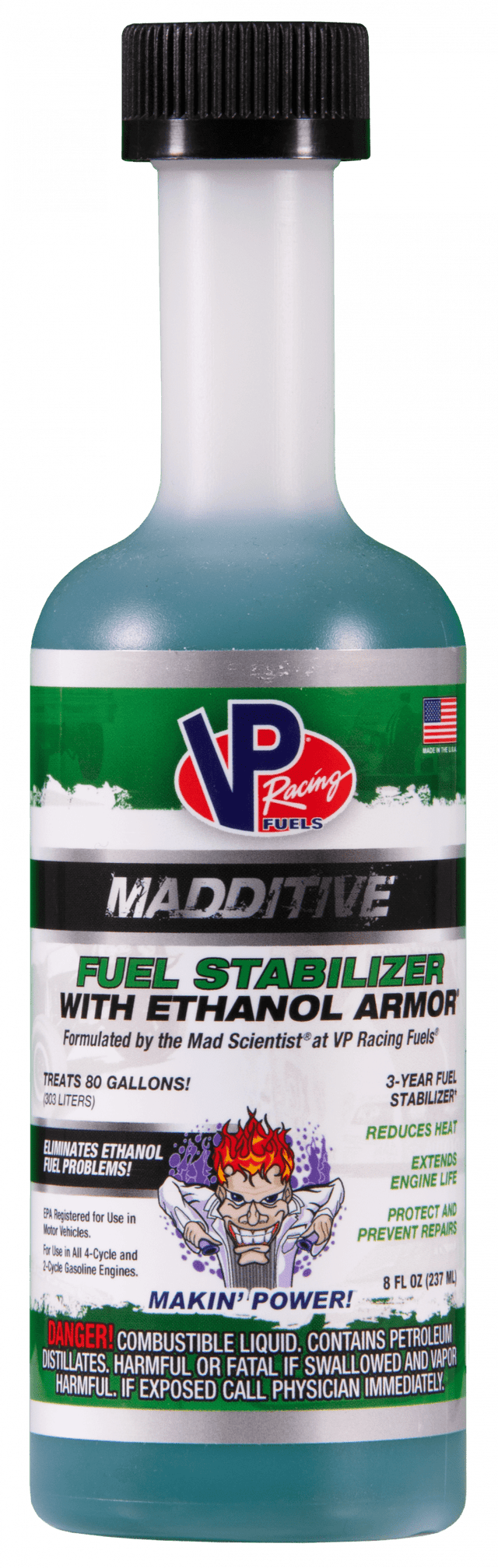 Vp Racing Madditive Fuel Stabilizer With Ethanol Armor (2 & 4-cycle Engines) - 8 Oz