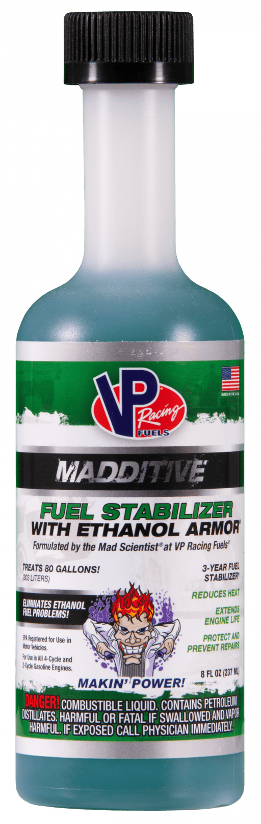 Vp Racing Madditive Fuel Stabilizer With Ethanol Armor (2 & 4-cycle Engines) - 8 Oz