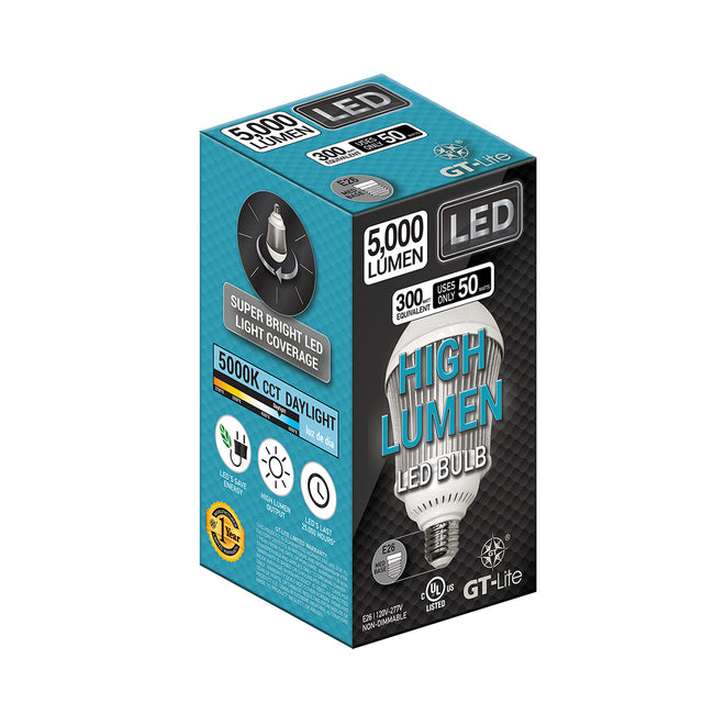 GT Lite HIGH LUMEN 50W/5000LM A LINE BULB