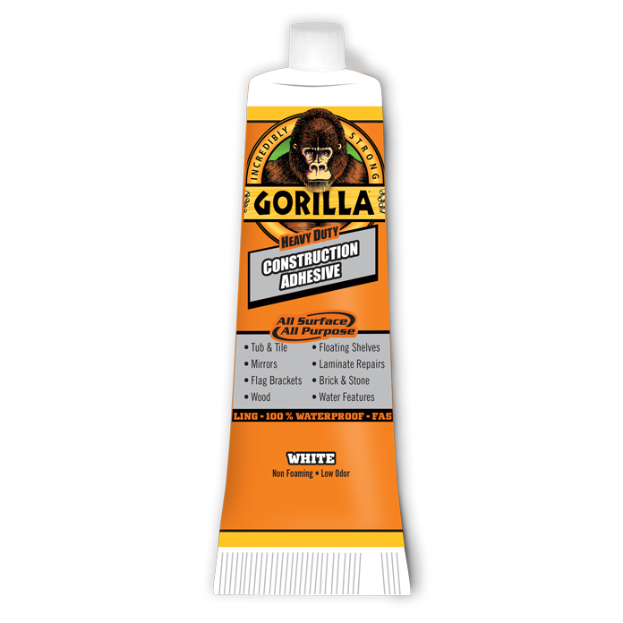 Gorilla Glue 2.5 OZ Heavy Duty Construction Adhesive Tube