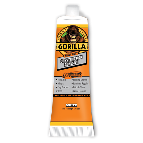 Gorilla Glue 2.5 OZ Heavy Duty Construction Adhesive Tube